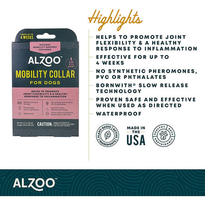 ALZOO Mobility Collar for Dogs — Natural Joint Support