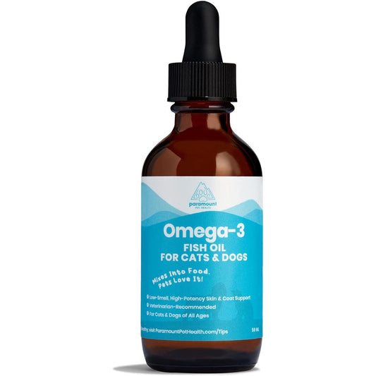 Paramount Pet Health Omega-3 Fish Oil Supplement for Dogs & Cats