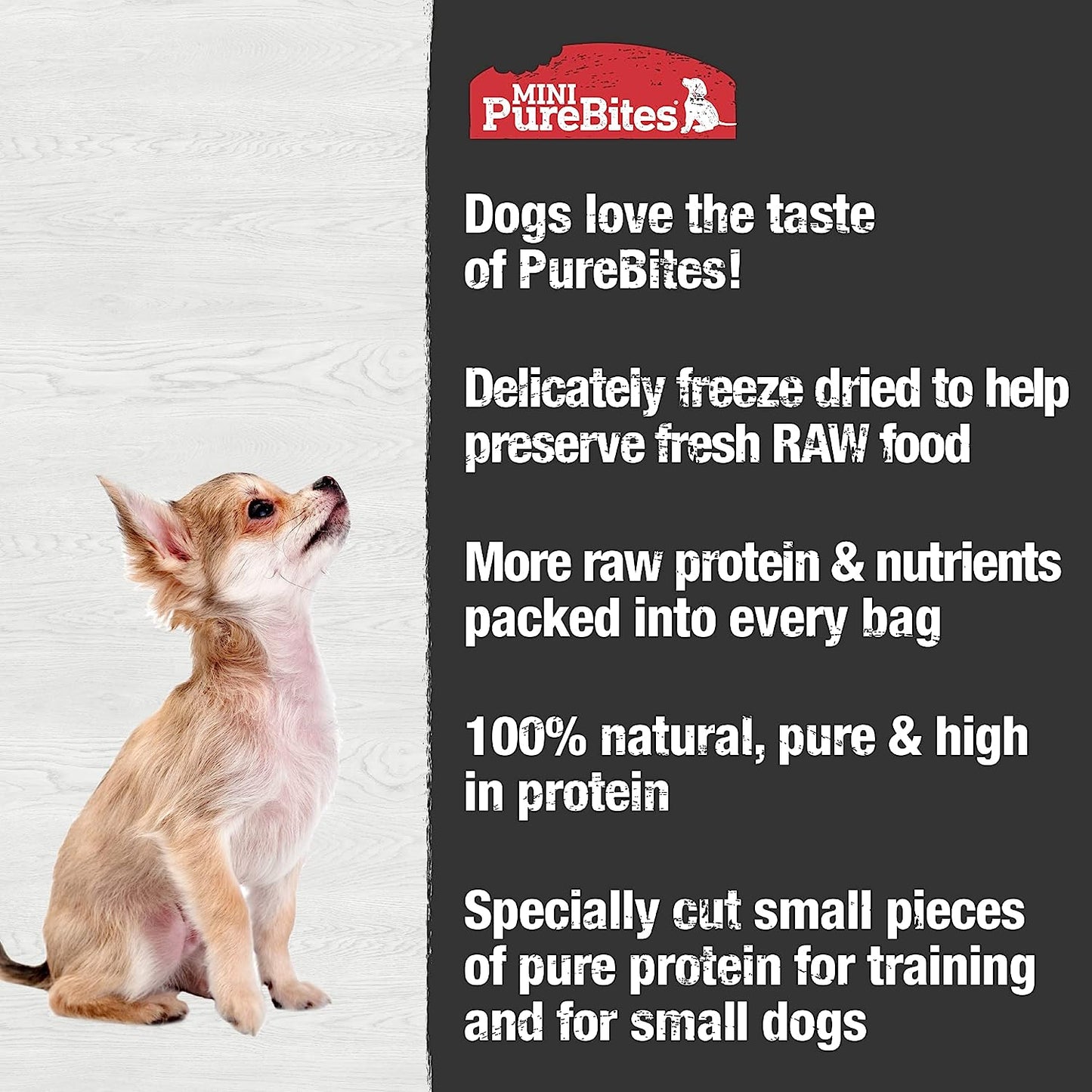 Mini PureBites Chicken Freeze-Dried Trainer Dog Treats