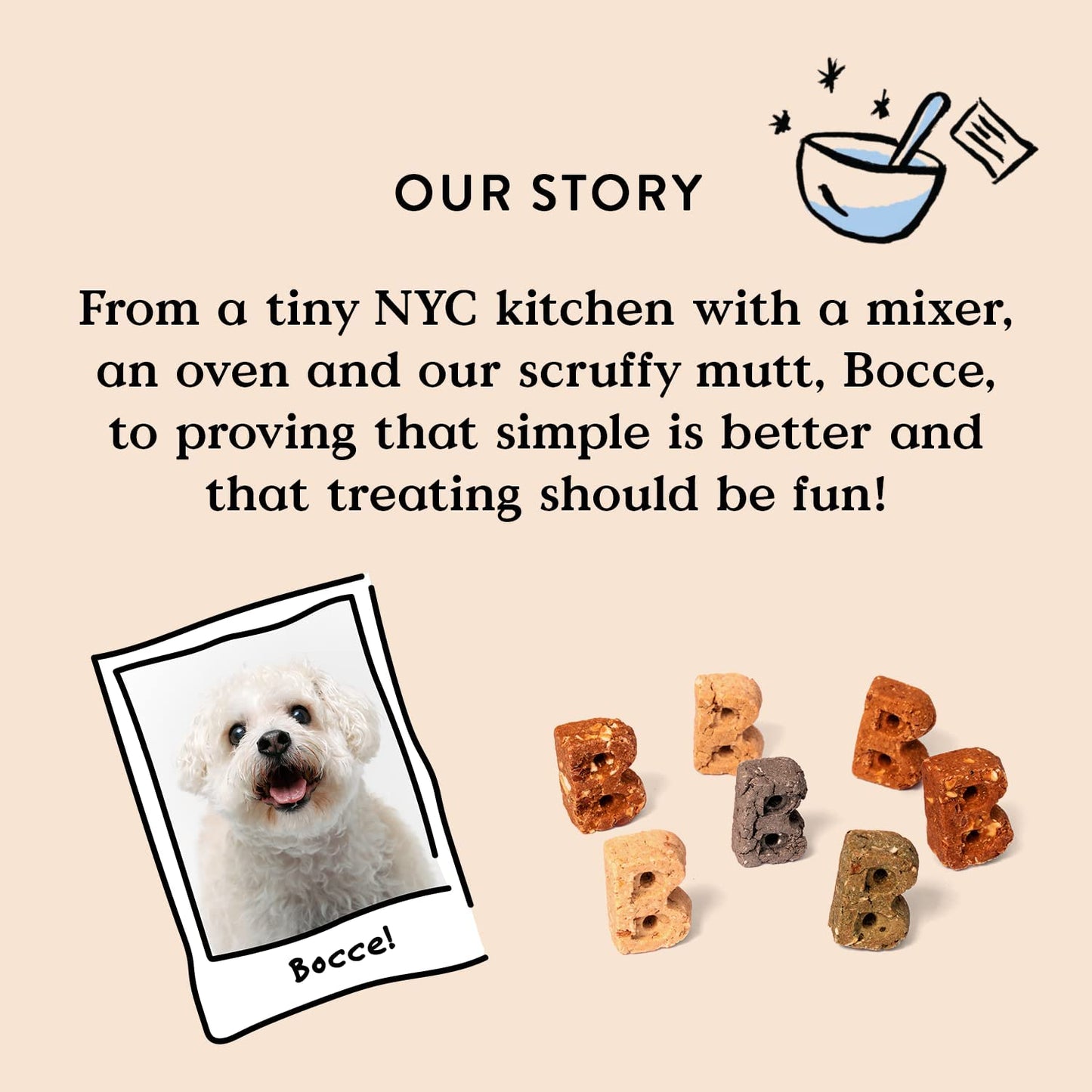 Bocce's Bakery Oven Baked PB & Banana Dog Treats — Wheat Free, 14 oz