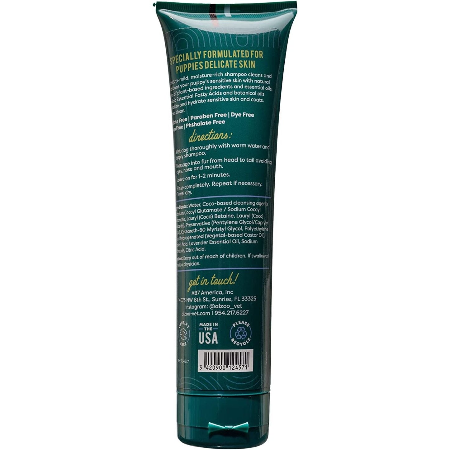 ALZOO Gentle Puppy Shampoo — 8 oz