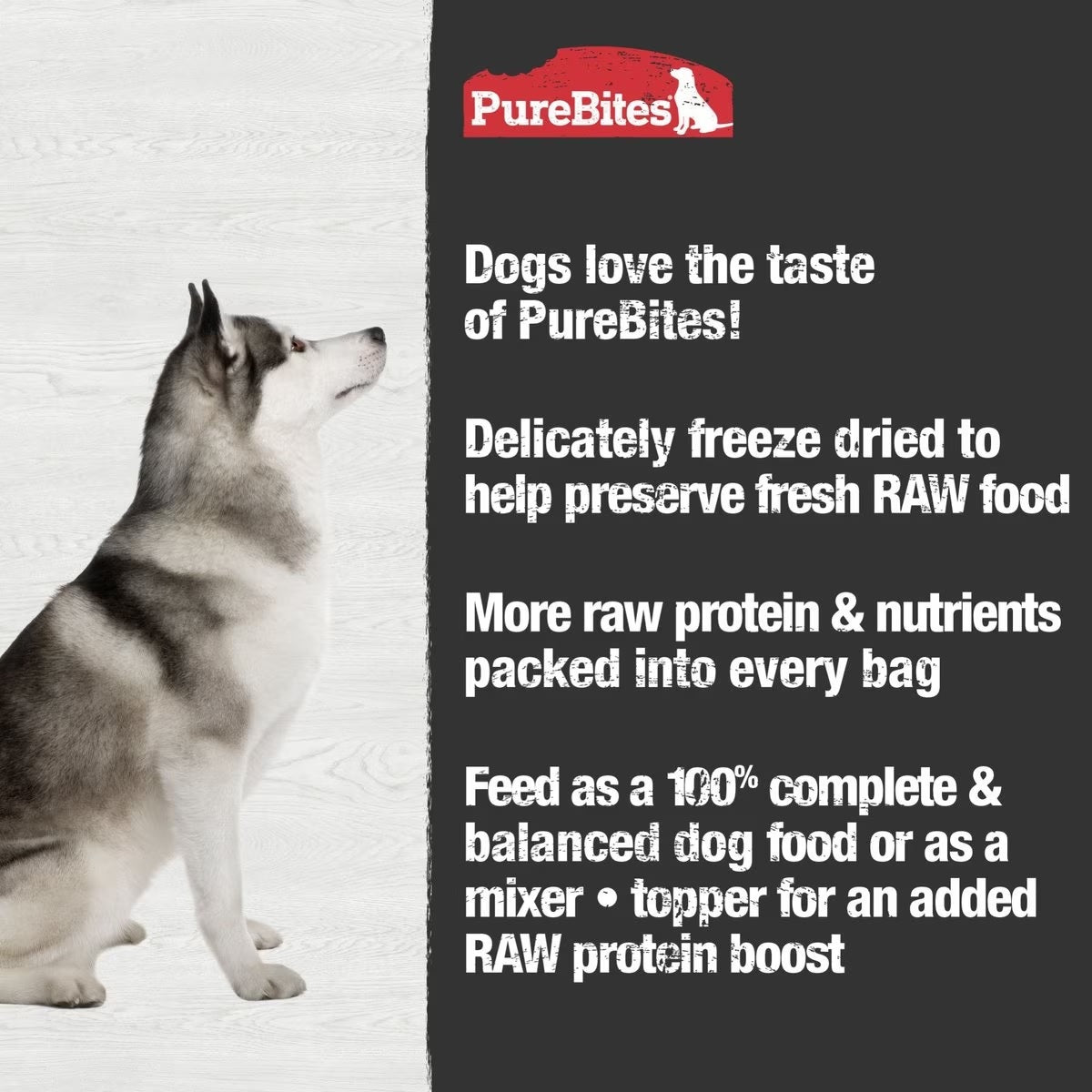 PureBites Chicken Food Topper for Dogs — Single Ingredient, 3 oz