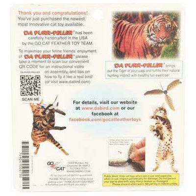 Go Cat Da Purr-Peller Spinning Feather Propeller Cat Wand Toy
