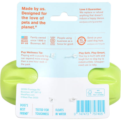 West Paw Zogoflex Qwizl Treat-Dispensing Chew Dog Toy — Small