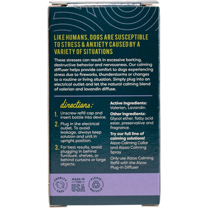 ALZOO All-Natural Calming Diffuser Refill for Dogs