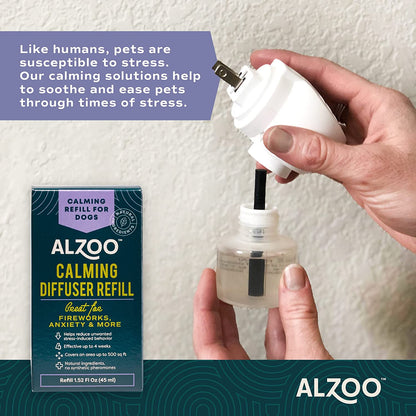 ALZOO All-Natural Calming Diffuser Refill for Dogs