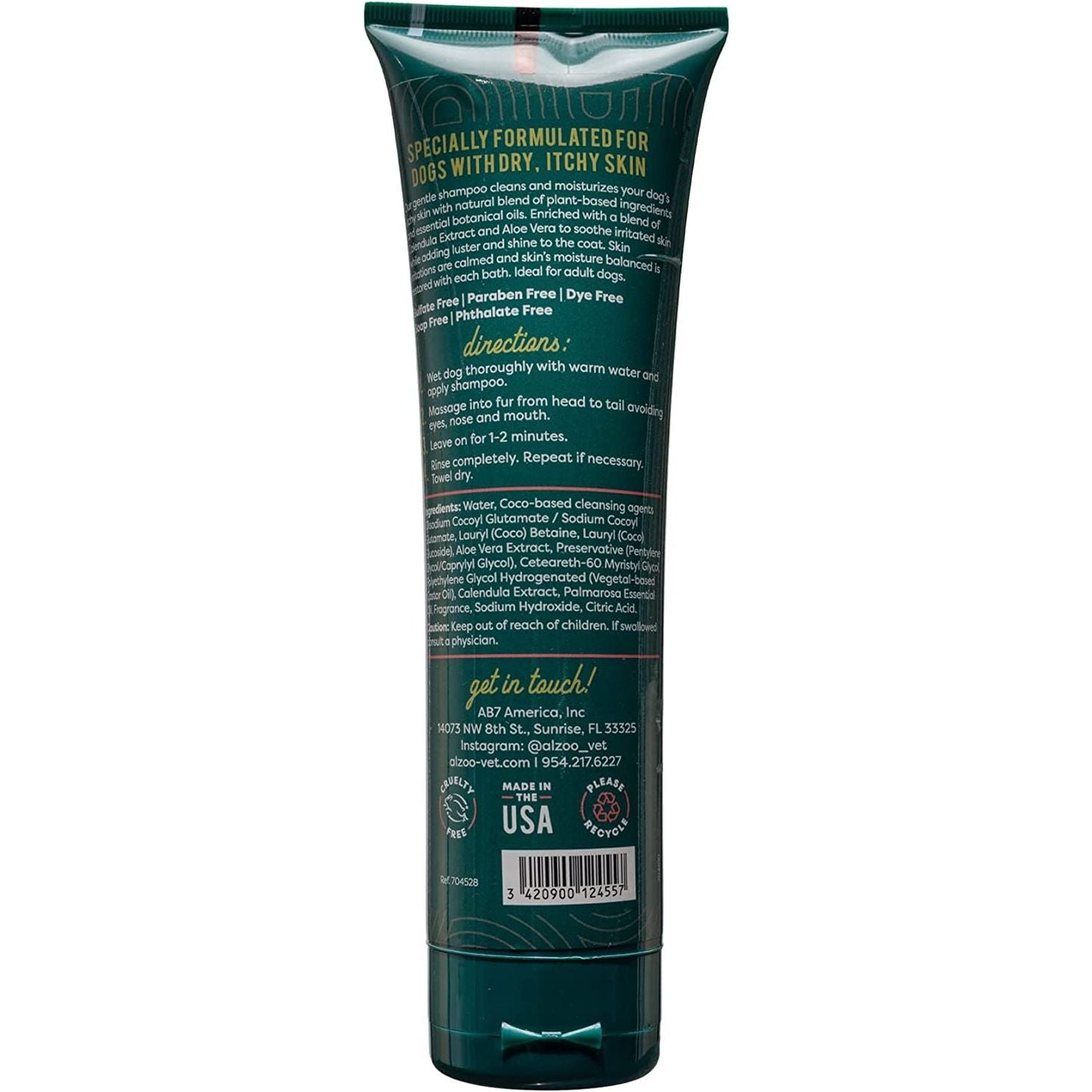 ALZOO Anti-Itch Dog Shampoo — 8 oz