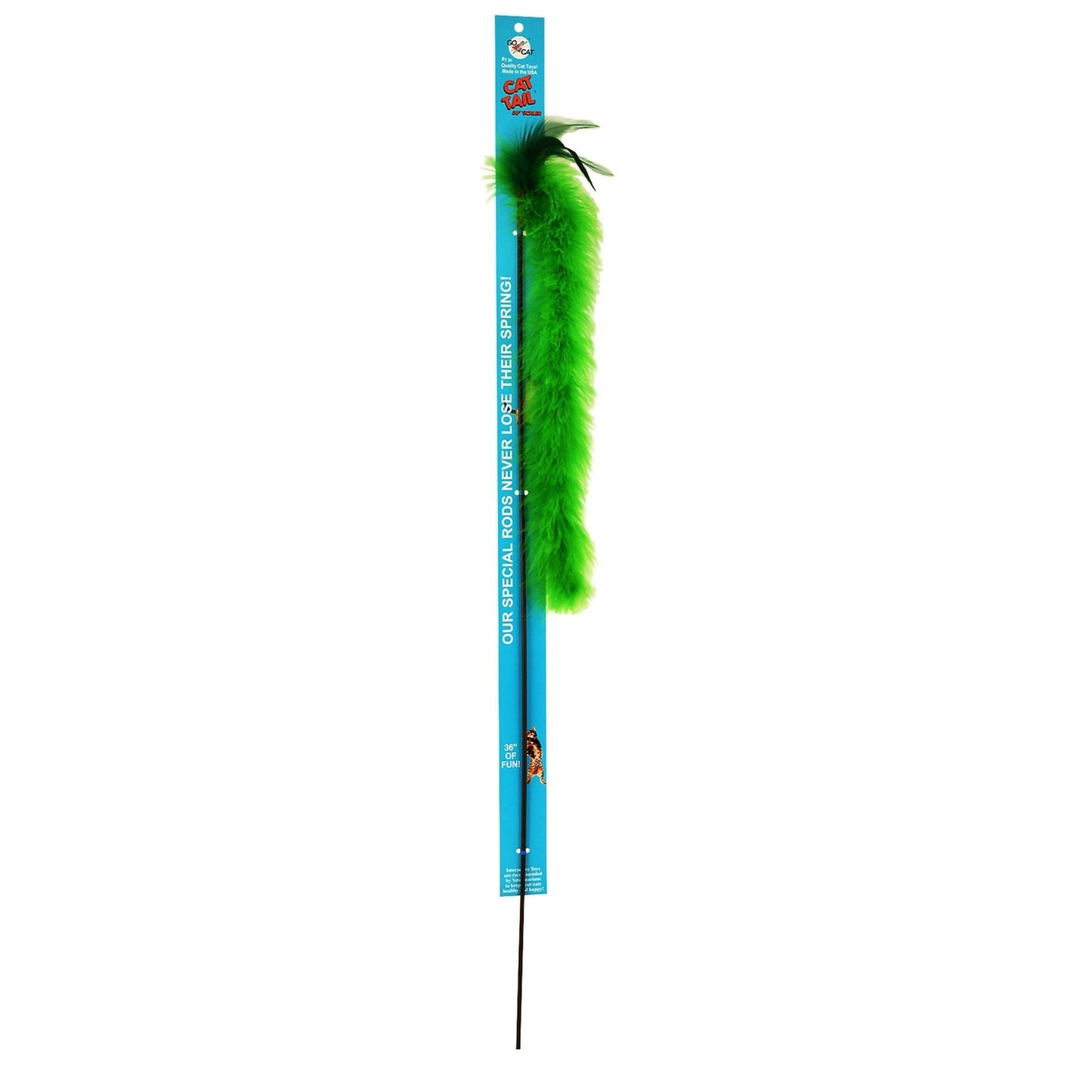Go Cat 36" Cat Tail Cat Wand Toy