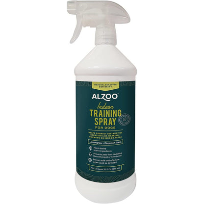 ALZOO Indoor Training Spray for Dogs — Lemongrass & Cinnamon, 32 oz