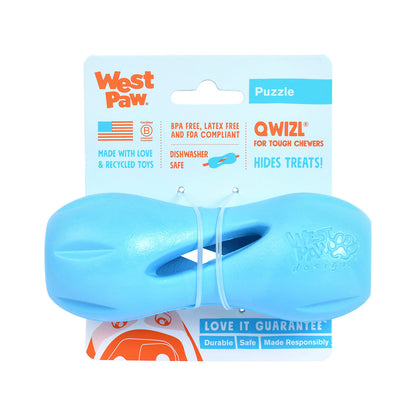 West Paw Zogoflex Qwizl Treat-Dispensing Chew Dog Toy — Small