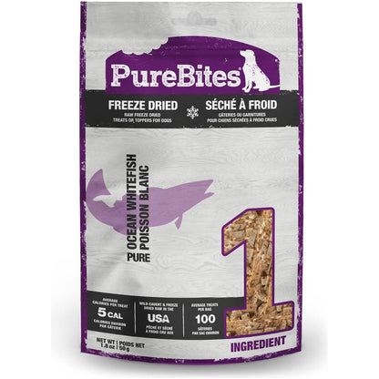 PureBites Ocean Whitefish Freeze-Dried Dog Treats — Single Ingredient
