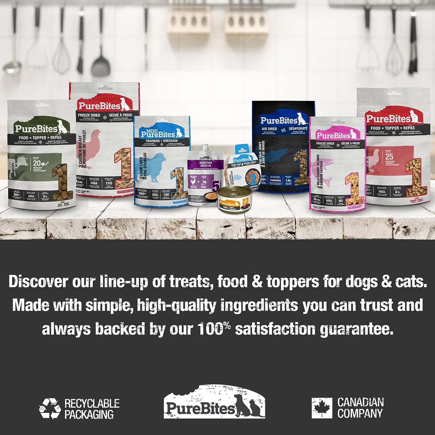 PureBites Ocean Whitefish Freeze-Dried Dog Treats — Single Ingredient