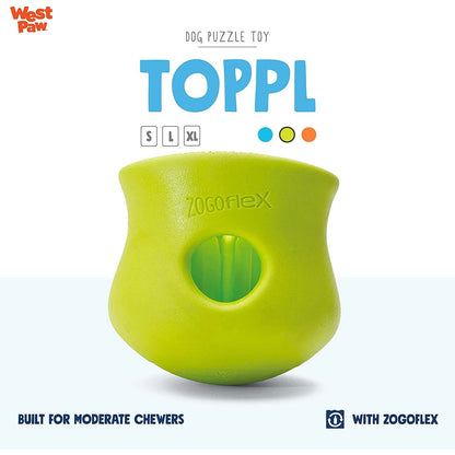 West Paw Zogoflex Toppl Treat Dispensing Puzzle Toy — Large