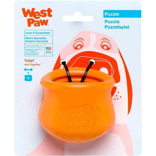 West Paw Zogoflex Toppl Treat Dispensing Puzzle Toy — Small