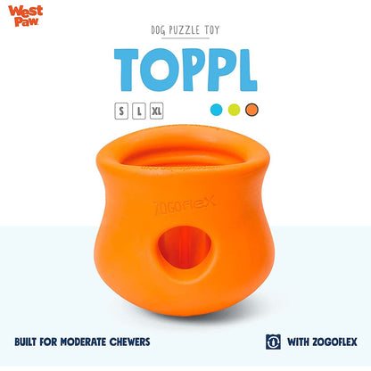 West Paw Zogoflex Toppl Treat Dispensing Puzzle Toy — Small