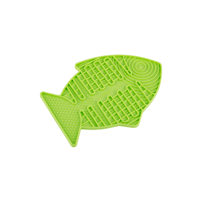 LickiMat Casper, Fish-Shaped Cat Slow Feeder Lick Mat