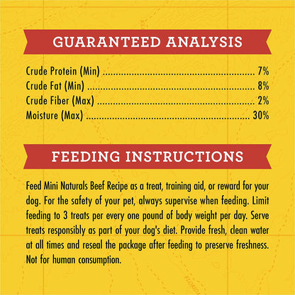 Zuke's Mini Naturals Training Dog Treats Beef Recipe 6 oz.