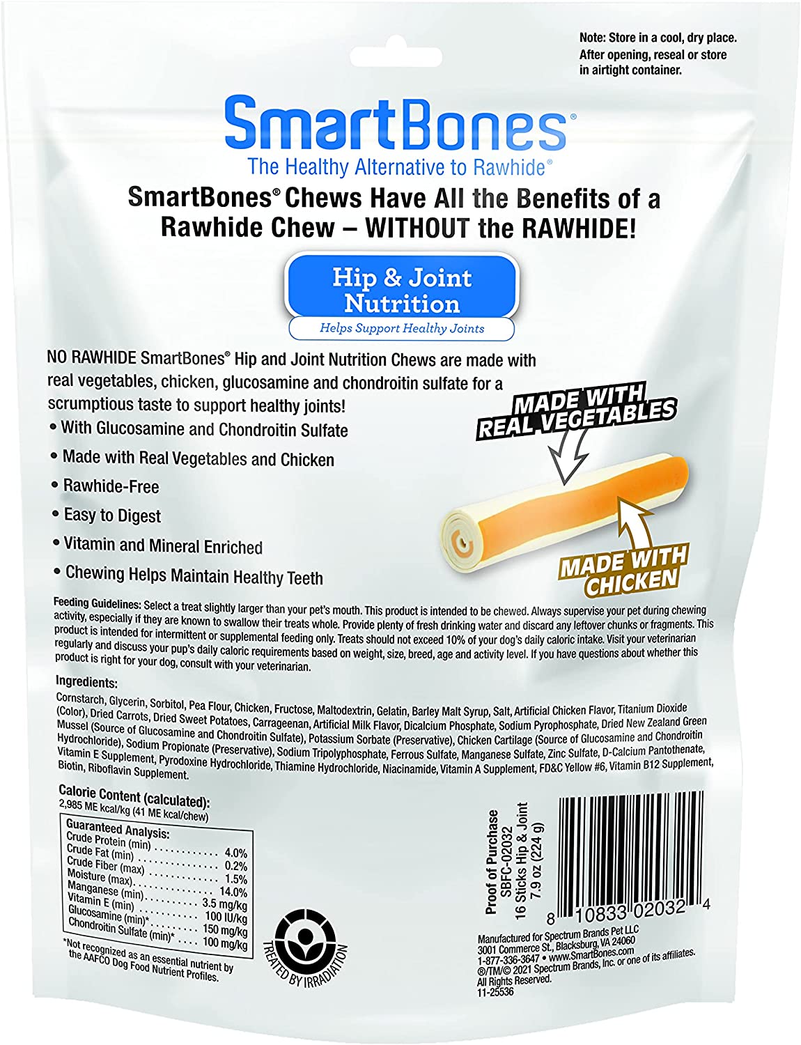 Smartbones Hip and Joint Solution Care Chews 16 sticks