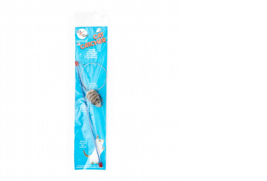 Go Cat Cat Catcher Teaser Wand with Mouse Cat Toy