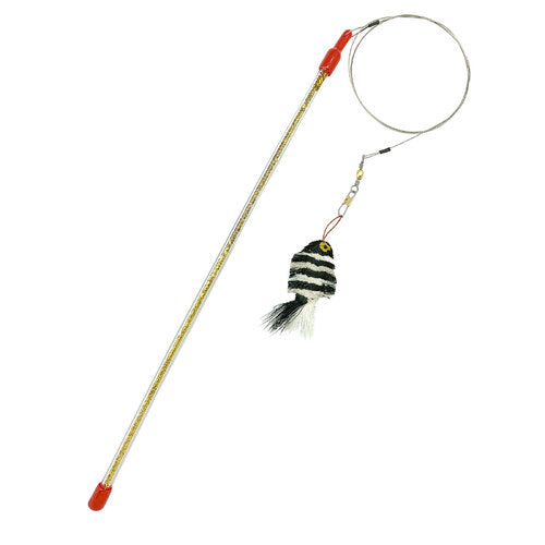 Go Cat Da Fish Teaser Wand Cat Toy