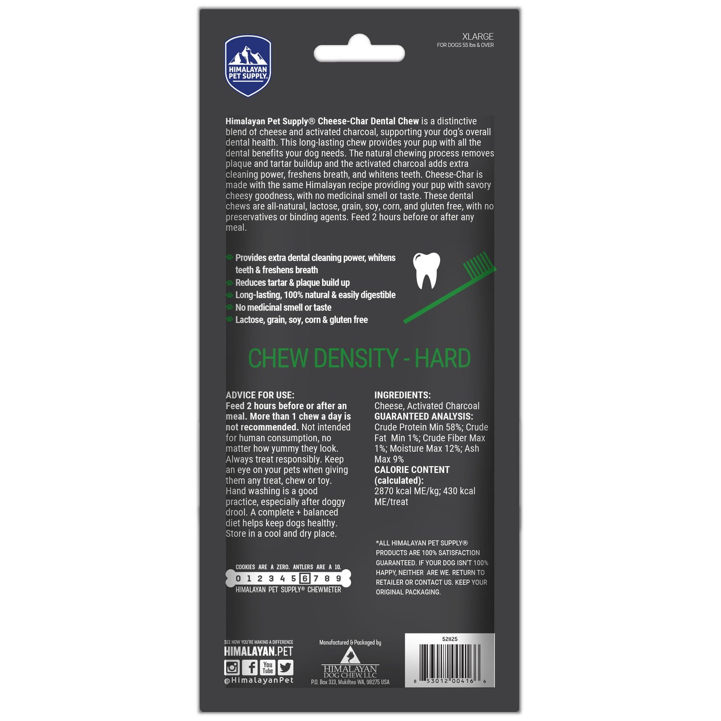 Himalayan Dog Chew Cheese-Char X-Large