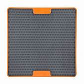 LickiMat Tuff Soother, Heavy-Duty Dog Slow Feeders Lick Mat Orange