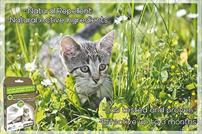 ALZOO Flea & Tick Repellent Squeeze-On for Cats - Pack of 3