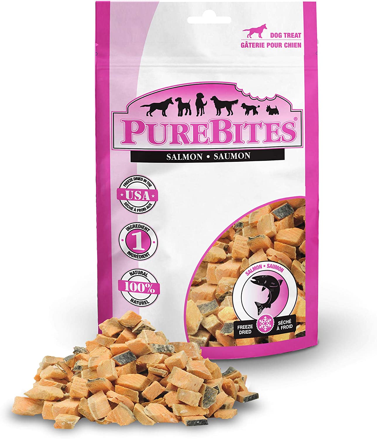 PureBites Freeze-Dried Salmon Dog Treats 2.47 oz.