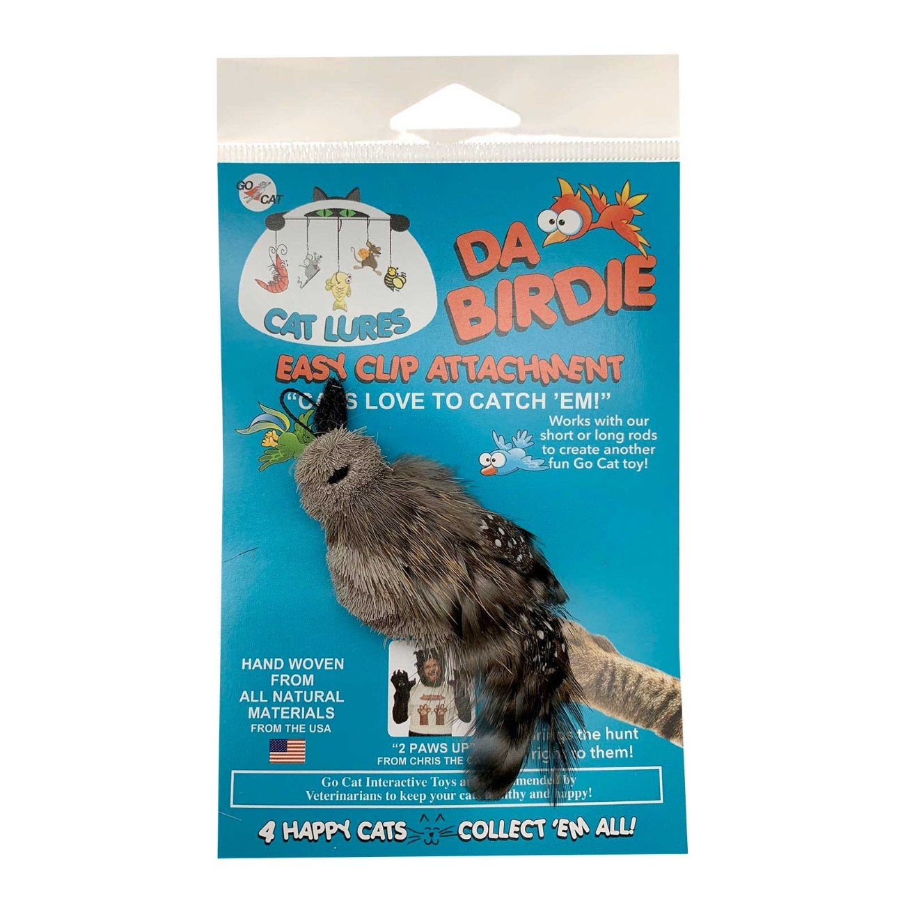 Go Cat Da Bird Cat Toy Refill Accessories, Da Birdie Sato Orgullo Patrio