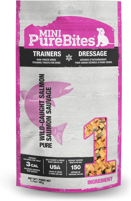 Mini PureBites Freeze-Dried Salmon Dog Treats 1.7 oz.