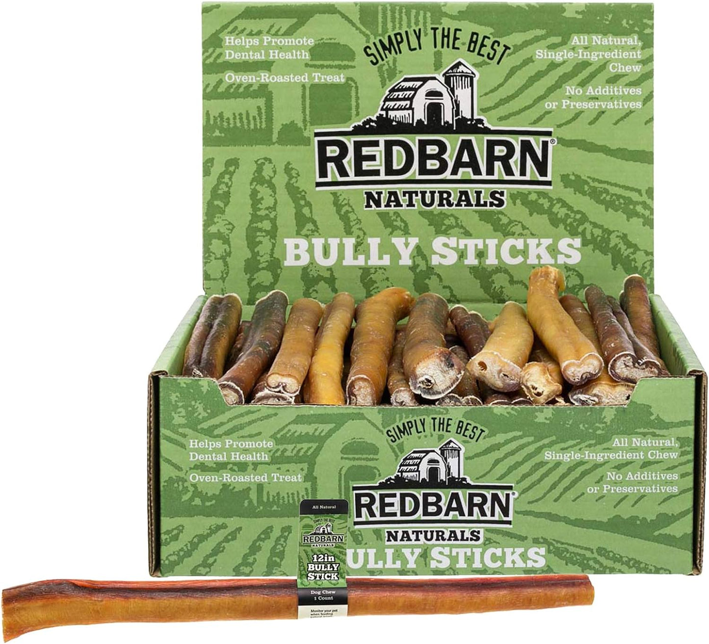 Redbarn 12" Bully Stick for Dogs  (Pack of 1)