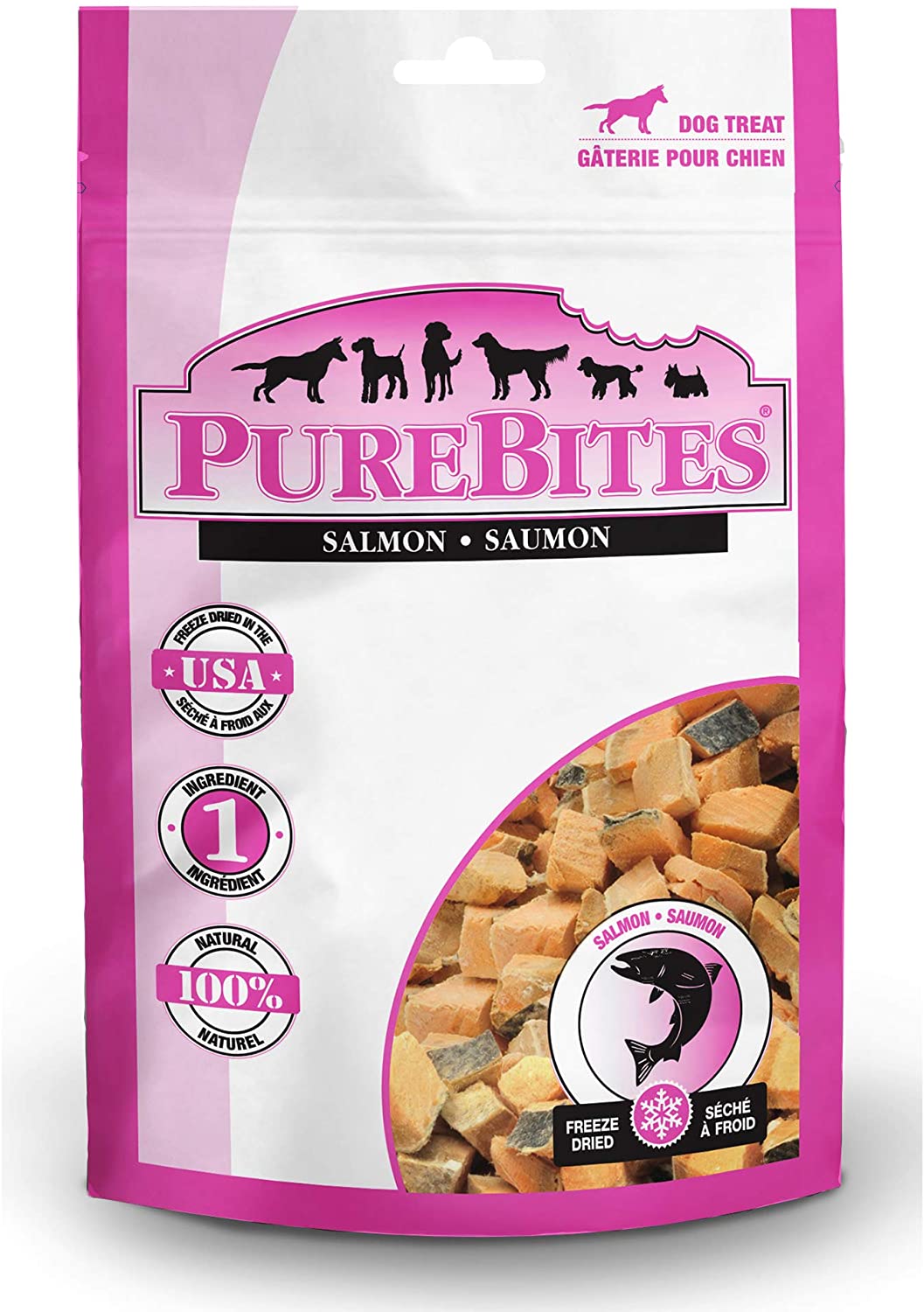 PureBites Freeze-Dried Salmon Dog Treats 2.47 oz.