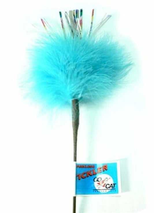 Go Cat 18" Sparkling Tickler Feather Wand Cat Toy