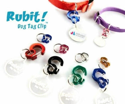 Rubit! Curve Shape Dog Tag Clip Large