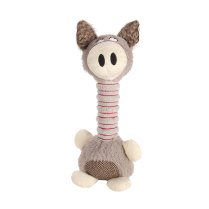 WOOZAPET Long Neck Sillies Plush Dog Toy with Squeaker