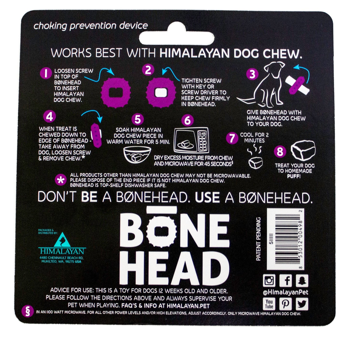 Himalayan Pet Supply Bonehead Small | Secure Chews