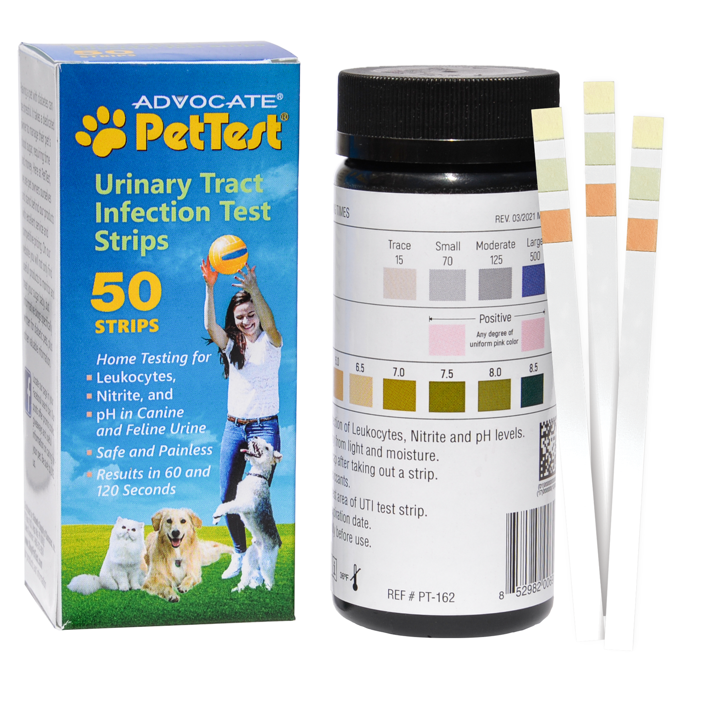 PetTest Urinary Tract Infection Test Strips for Cats & Dogs (50 count)