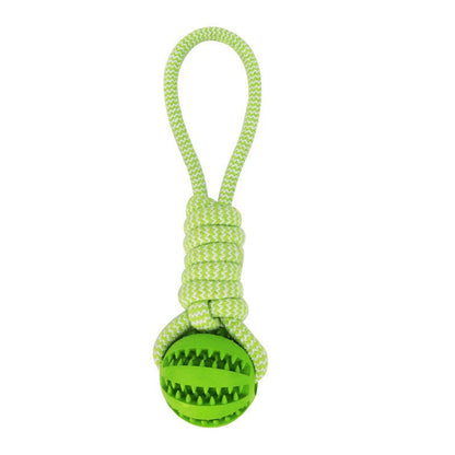 WOOZAPET Durable Rope Dog Toy with Pet Molar Bite Treat Ball | Aggressive Chewers Medium and Large Breeds