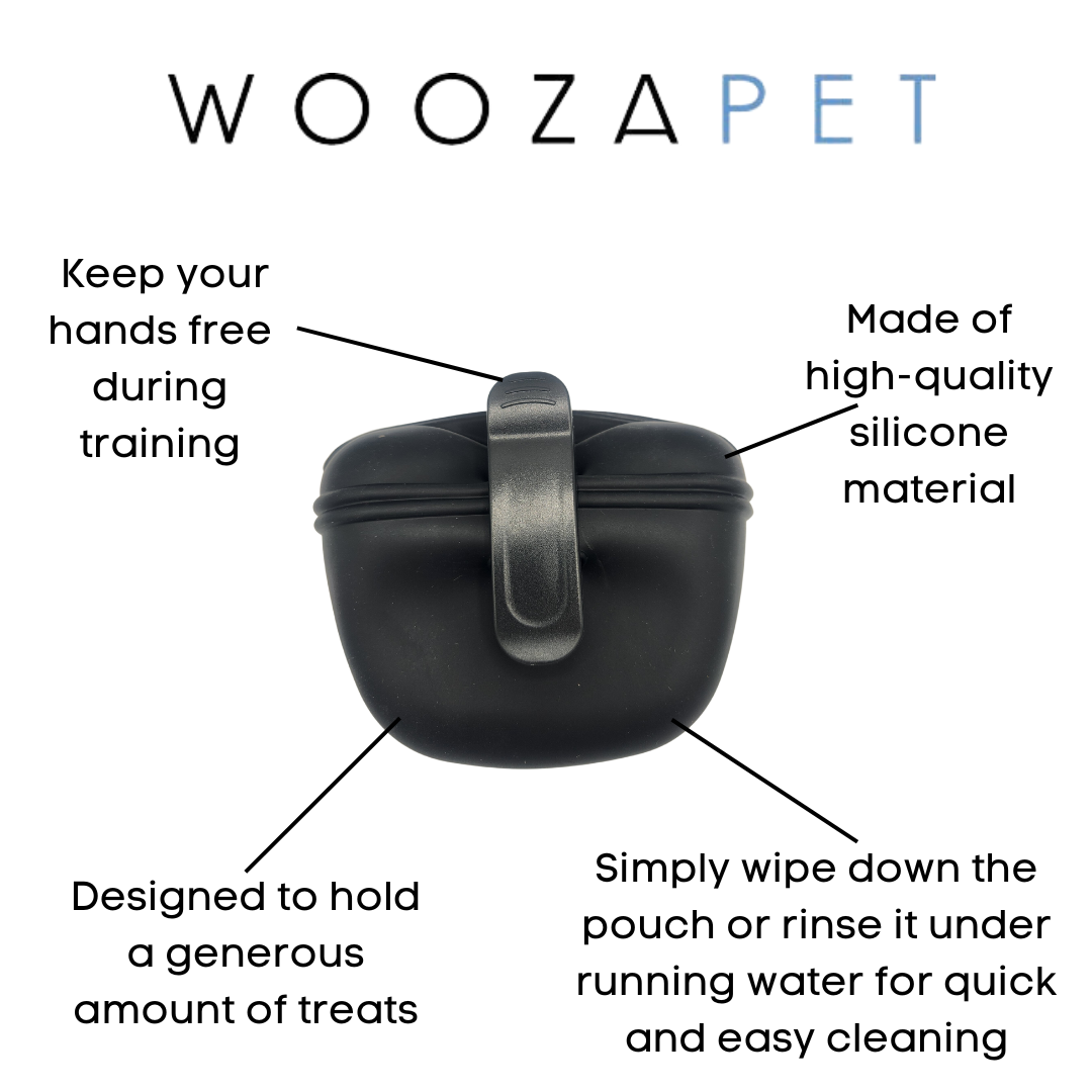 WOOZAPET Silicone Trainer Treat Clip-On Pouch