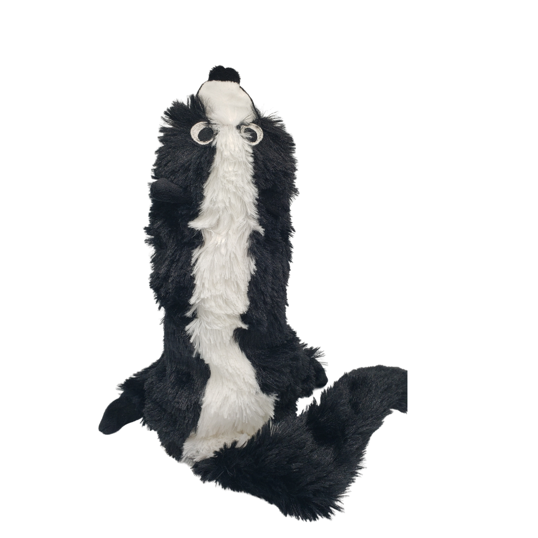 Doggles Plush Bottle Skunk Dog Toy