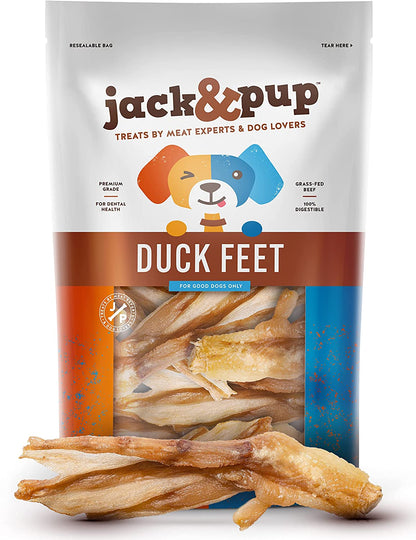 Jack & Pup Premium Duck Feet Dog Chew 5 Pack Dog Treats