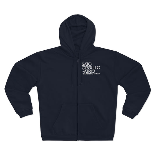 Sato: Orgullo Patrio Unisex Hooded Zip Sweatshirt