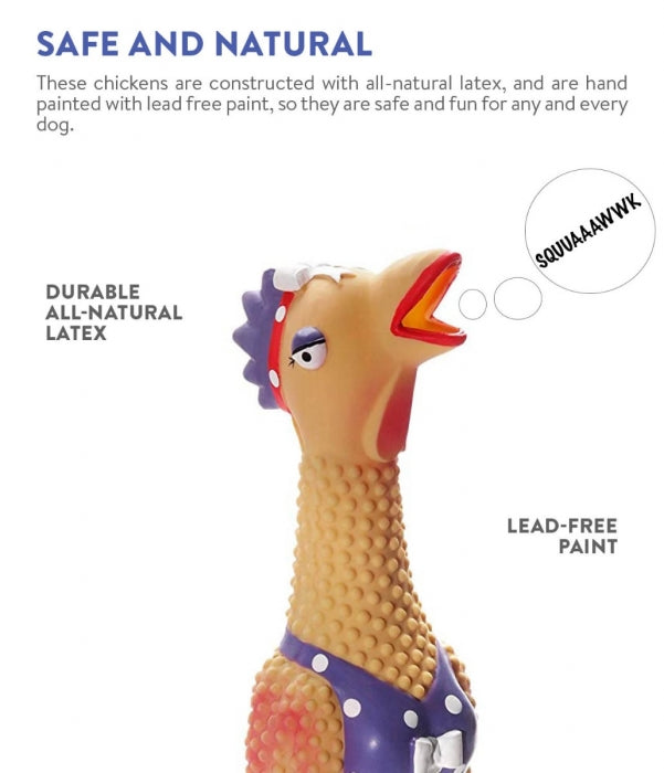 Charming Pet Henrietta Chicken Dog Toy (Large)