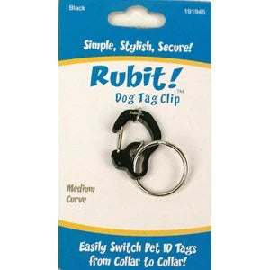 Rubit! Curve Shape Dog Tag Clip Medium