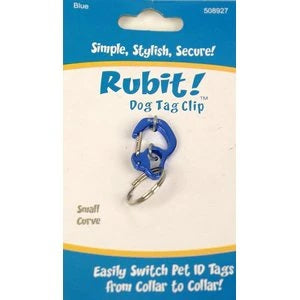 Rubit! Curve Aluminum Dog Tag Clip Small