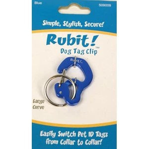 Rubit! Curve Shape Dog Tag Clip Large