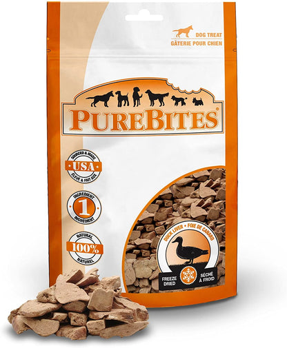 PureBites Duck Liver Freeze Dried Dog Treats 2.6 oz.