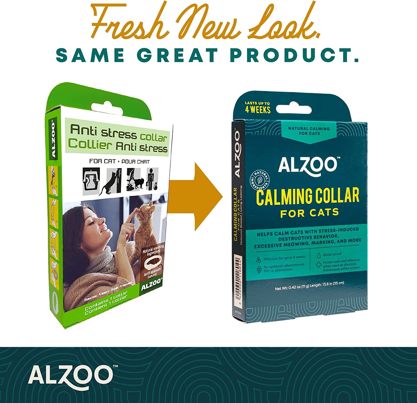 ALZOO All Natural Calming Collar for Cats