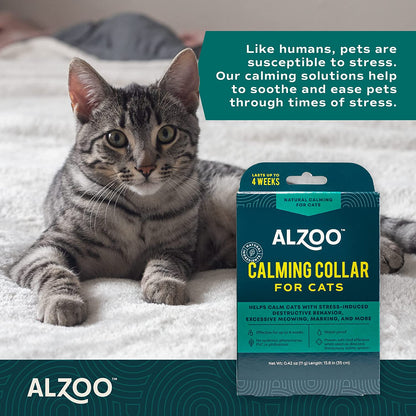 ALZOO All Natural Calming Collar for Cats