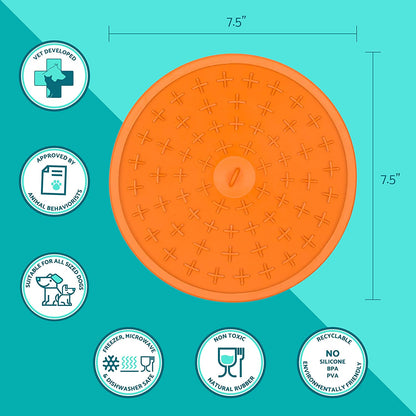 LickiMat Splash, Dog Slow Feeder Bowls Lick Mat